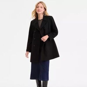 NWT Anne Klein Women's Double-Breasted Peacoat